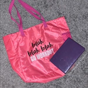Workout tote bag
